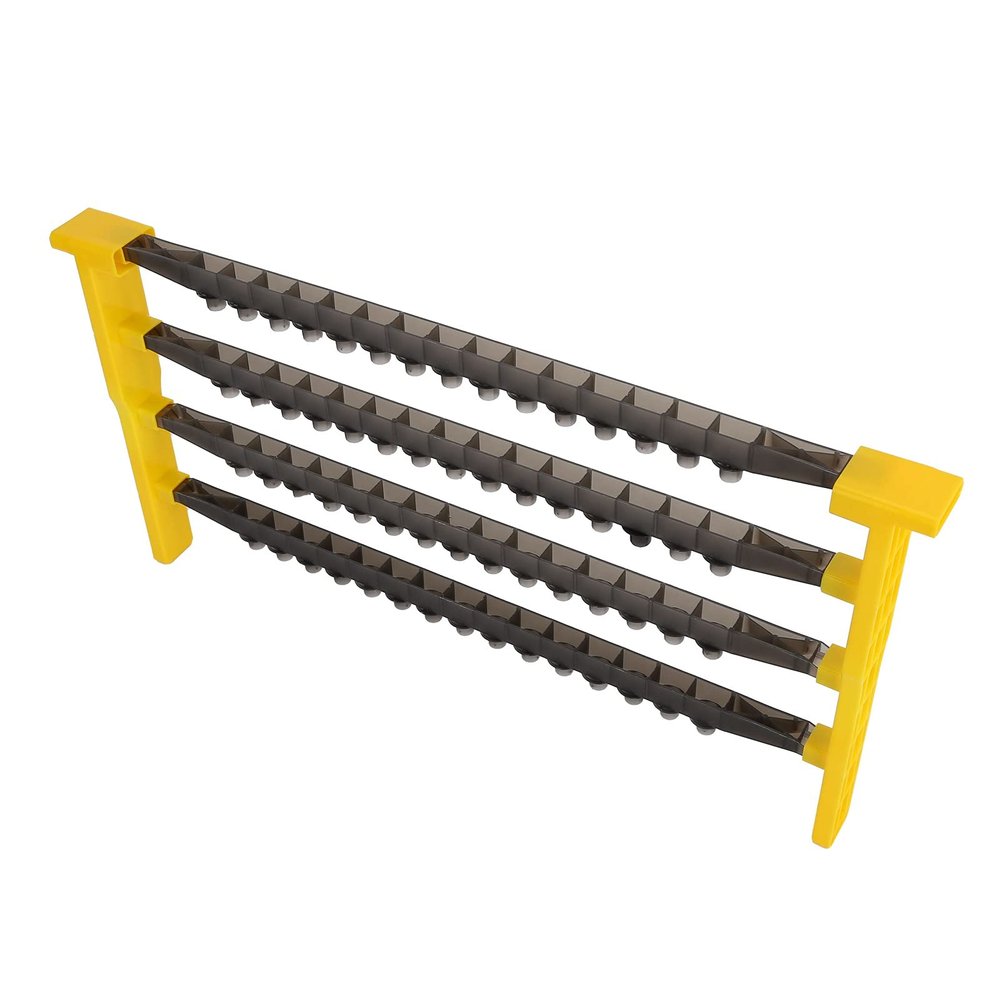 Queen Rearing Frame Beekeeping Kit Lightweight Safe Plastic Queen Cell Kit for Beekeepers 60 Queen Cells 42.5cm Frame Design