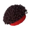 arzgul Funny Curly Hair Cap for Kids Soft Cotton Blend Winter Hat for Costume Parties and Daily Use(Coffee Red) view 4