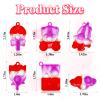 24 Pcs Valentine's Day Mini Pop Keychain Fidget, Autism Bubble Stress Relief, Party Favors Valentine Prizes Stocking Stuffers Gifts view 2