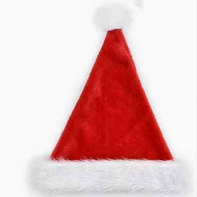 AGUOHAOWY Fluffy Christmas hat