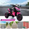 12V Electric Kids Motorcycle for 3-8 Year Old Boys Girls, 3-Wheel Ride-On Toy Motorbike with Lighting Wheels, Music Player (Connect with Phone) and Hand Drive (Pink) view 4