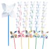 200 Pcs DIY Pinwheels Craft for Kids, Color Your Own White Pinwheel,Bulk Summer Pinwheel Craft Kit,Bulk Pinwheels for Spring Art and Creativity (200) view 1