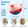Interactive Moving Dog Toy - Bouncy Singing Plush Toy for Small/Large Dogs & Puppies, Squeaky Boredom Buster to Keep Pets Busy (Red Pig) view 2