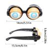 2 Funny Prank Glasses Hilarious Eyewear Toy Fancy Dress Accessories Gag Eyeballs Prop for Adult Kids Comedians Entertainment Birthday Parties School Events view 2