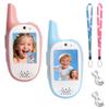 Walkie Talkies for Kids, 2 Pack 720P Video Walkie Talkies for Kids Rechargeable Long Range Video Walkie Talkies, Toys Gifts for Family, Camping, Hiking for Boys Girls Ages 3-12 (Blue+Pink) view 1