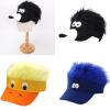 arzgul Hair Funny Wigs Baseball Cap Funny Novelty Hat for Parties Festivals and Cosplay Event Adjustable Breathable Design(Little Yellow B) view 2