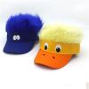 arzgul Hair Funny Wigs Baseball Cap Funny Novelty Hat for Parties Festivals and Cosplay Event Adjustable Breathable Design(Little Yellow B) view 4