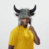 arzgul Funny Plush Cow Horn Hat with Earflaps for Winter Outdoor Activity Cold Weather Head Protectors Halloween Headwear view 4