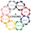 BEQXUNIC Custom Poker Chips (50 Pack)  Double-Sided UV Printed Clay Chips, 11.5g Weighted  Personalized Tokens for Promotions, Trade Shows, Branding, Events (Blue) view 3