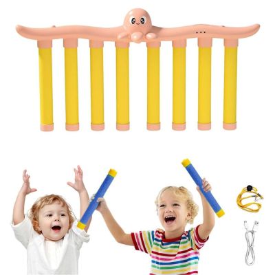 dichura Reflective Drop Stick Challenge Game, Hand Eye Coordination Reflex Training Toy, 3 Adjustable Speed Modes, Catching Sticks Game for Adults and Children (Pink)