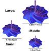 3D Printed Expanded Sensory Fidget Star Honeycomb Spiral Fractal Fidget Star with Handle Stress-Relief Spinning Tower 3D Printed Fidget Hexagon Toys Holiday (Yellow Green, 3.54in) view 3