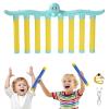 dichura Reflective Drop Stick Challenge Game, Hand Eye Coordination Reflex Training Toy, 3 Adjustable Speed Modes, Catching Sticks Game for Adults and Children (Light Blue) view 1