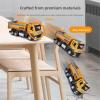 1/50 Scale Tipper Truck Alloy Diecast Toy Car Model Dump Engineering Transport Truck Sound Light Pull Back Collection Ornament Mini Scaled Vehicles Gifts for Kids view 2