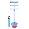 Pogoo Stick Bouncing Ball - Kids Pogoo Stick Jumping Toy with Pump | Funny Bouncing Ball Jumping Toy with Handle & Three-Position Telescopic Bar Adjustment for Indoor Outdoor (Blue) view 4