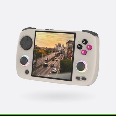 RGCube XX Handheld Game Console 3.95-inch IPS Display 35 Emulators 18K+ Preloaded Retro Video Game Console with WiFi & Bluetooth Plug & Play Gaming System (Grey-64GB)