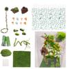 22 Pcs Jumping Spider Enclosure Decor Accessories, Terrarium Landscaping Kit with Mossy Wood, Green Vine, Mesh, Mini Mushrooms & Grass Mat for Tarantula Reptile Habitat Decoration view 1