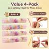 4-Pack Skin Picking Relief Fidget Toys, Dual Sensory Focus Tools for Teens & Adults, Sensory Pick and Extract Toys for Anxiety and Stress Relief view 2