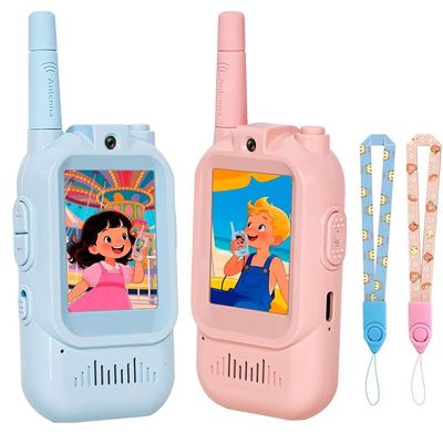 Meining Video Walkie Talkies for Kids 2 Pack, Rechargeable Long Range Two Way Radios Toys for Boys Girls, Indoor & Outdoor Adventure Camping Hiking, Birthday Gifts for 3-12 Years Old