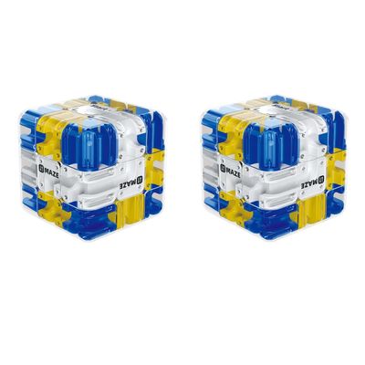 3D Maze Cube 3D Rolling Ball Maze Cube Engaging Large Labyrinth Puzzle Mazes Cubes Logic Development and Spatial Awareness Education Toy for Kids Friends Adults Teen Boys Girls (2pack )