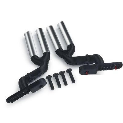 Double Pipe Exhaust RC Car Fuel Tank Exhaust Pipe for 1/10 RC Crawler for Axial SCX10 III AXI03006 confident