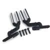 Double Pipe Exhaust RC Car Fuel Tank Exhaust Pipe for 1/10 RC Crawler for Axial SCX10 III AXI03006 confident view 1
