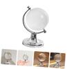 BESPORTBLE 3pcs Small Crystal Globe Desktop Decoration with Base Transparent Rotating World Sphere Ornaments for Office and Home Table Decor view 2