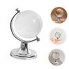 BESPORTBLE 3pcs Small Crystal Globe Desktop Decoration with Base Transparent Rotating World Sphere Ornaments for Office and Home Table Decor view 3