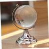 BESPORTBLE 3pcs Small Crystal Globe Desktop Decoration with Base Transparent Rotating World Sphere Ornaments for Office and Home Table Decor view 4