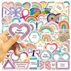 100 Pcs Calming Breathing Exercise Stickers - Waterproof Vinyl Removable No Residue Stickers, for Skateboard Fridge Laptop Phone Luggage, Suitable for Kids Girls Adults Boys(Calm-100) view 4