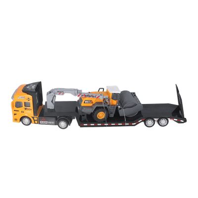 BAODEYOUB Construction Vehicle Toys, Alloy Transport Car with Detachable Front and Tailgate, Small Construction Vehicles for Kids, Portable Engineering Vehicle Model Girls Birt (Style 1)