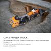 BAODEYOUB Construction Vehicle Toys, Alloy Transport Car with Detachable Front and Tailgate, Small Construction Vehicles for Kids, Portable Engineering Vehicle Model Girls Birt (Style 1) view 2