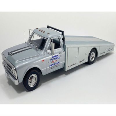 1967 C-30 Ramp Truck Super Cars Silver Metallic Limited Edition to 248 Pieces Worldwide 1/18 Diecast Model Car by Acme
