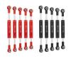 2PCS Adjustable Steering Link Rod Servo Linkage 1/10 RC Crawler for Axial confident(85-90mm Black) view 1