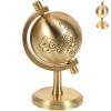 BESPORTBLE Rotating Small Copper Globe with Base Elegant Desktop Ornament for Home and Office Decor Copper Material Car and Office Decoration Accessory Stylish Idea view 1