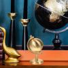 BESPORTBLE Rotating Small Copper Globe with Base Elegant Desktop Ornament for Home and Office Decor Copper Material Car and Office Decoration Accessory Stylish Idea view 4