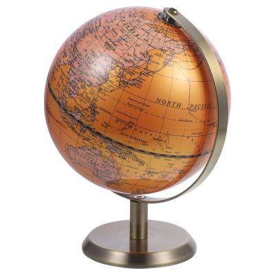 HONMEET Rotating Terrestrial Globe Adornment with Sturdy Base Compact Desktop Geography Teaching Tool Home Office Decorative World Globe