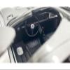 1966 GT-40 MKII #F85 Silver Metallic with Black Stripes 1/18 Diecast Model Car by Acme SC18001 view 3
