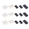 50 Sets Servo Plug Male Female Connector Crimp Pin Kit, JR Compatible Terminal Connector Set, High Performance ABS Brass Gold Plated Welding Treatment for RC Airplane and El view 2