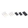 50 Sets Servo Plug Male Female Connector Crimp Pin Kit, JR Compatible Terminal Connector Set, High Performance ABS Brass Gold Plated Welding Treatment for RC Airplane and El view 3