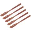 5Pcs Small Wooden Spoon Set, Safe Anti Scalding Spoon, Narrow Headed Ice Cream Spoon for Kids Food, Fine Craftsmanship Kitchen Utensils with Natural Wood Color for Home Us view 1