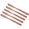 5Pcs Small Wooden Spoon Set, Safe Anti Scalding Spoon, Narrow Headed Ice Cream Spoon for Kids Food, Fine Craftsmanship Kitchen Utensils with Natural Wood Color for Home Us view 2