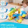 Electric Train Set Cube Track for Kids Ages 4-8, Infinity Racer 3D Train for Toddlers, Track Fusion Building Toy with Anti Gravity Race Track, STEM Learning Fun Gift for Boys Girls, Include 2 Trains view 4
