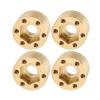 4Pcs Wheel Hex Hub Widen Brass Weight, RC Car Accessories, Wear Proof Wheel Hex Widen Adapter for 1.9in 2.2in Hub, Compatible with Axial SCX10 Capra VS4 10 Gen8 RC Trailer, Enhance (12mm) view 3