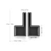 10 Pcs Corner Protector H Shape Silicone 2.5x2.5x4.7cm Safe Flexible Furniture Corner Bumper Guards for Baby (Transparent Right) view 2