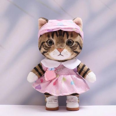 10 cm, 17 cm, 38 cm, Trendy Dolls Change Clothes, Casual and Cute Suits | Multi-Scene Matching (Pink Sparkling Love Skirt Set)