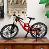 Generisch Finger Bicycle Model, 1:10 Mountain Bike Model Toy, Finger Mountain Bike Model Ornaments, Miniature Fingers Bike, Mini Bend Bicycle Models (Red) view 4