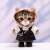 10 cm, 17 cm, 38 cm, Trendy Dolls Change Clothes, Casual and Cute Suits | Multi-Scene Matching (Flower Headscarf Leather Skirt Set) view 1