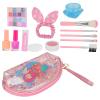 Brrnoo Kids Makeup Kit Makeup Set for Girls Portable Storage Box Bright Colors ABS Material Princess Party Play Date Toys view 3