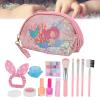 Brrnoo Kids Makeup Kit Makeup Set for Girls Portable Storage Box Bright Colors ABS Material Princess Party Play Date Toys view 4