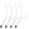 Alasum 2 Pairs Faux Flocking Deer Antlers DIY Headpiece Craft Material for Christmas Decor and Cosplay Accessories for Handmade Hairbands and Festive Party Embellishments view 1